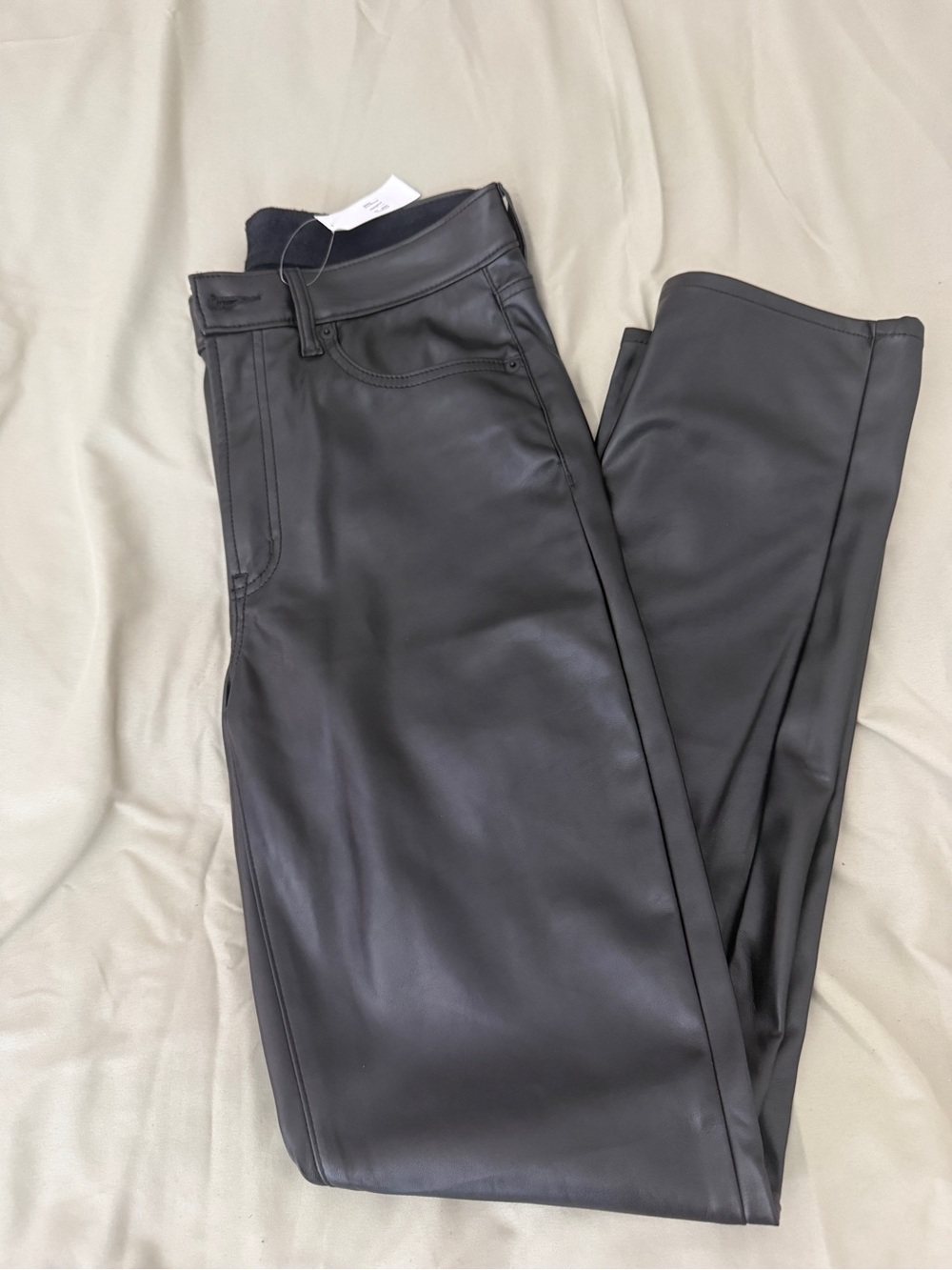 Women’s Black Faux Leather Pants